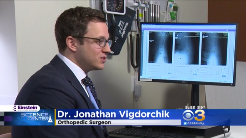 Dr. Vigdorchik’s FDA Approved Hip Replacement Surgery Featured on CBS